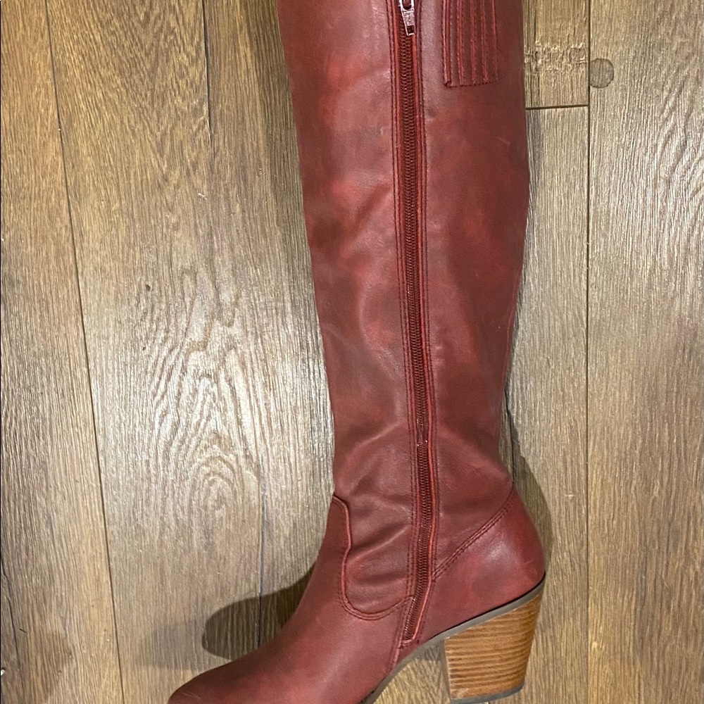 Seychelles Red Riding Boot w Heel (Size 10) - Picture 4 of 11